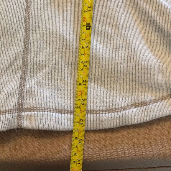 Prana Coat Womens Small Beige Wool Blend Pockets Long Sleeve Collared Front Zip - Picture 8 of 9